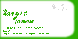 margit toman business card